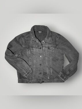 Buffalo By David Bitton Medium Black Denim Jacket Baggy 90’s Vintage